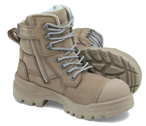 Blundstone Rotoflex Ladies Zip Lace Composite Safety Boot 8863 Wagga Workwear