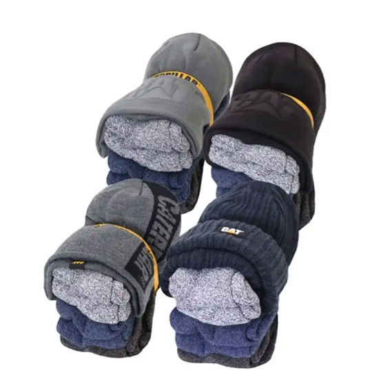 CAT Logo Knit Cap/ 5-Sock Bundle - 1490049