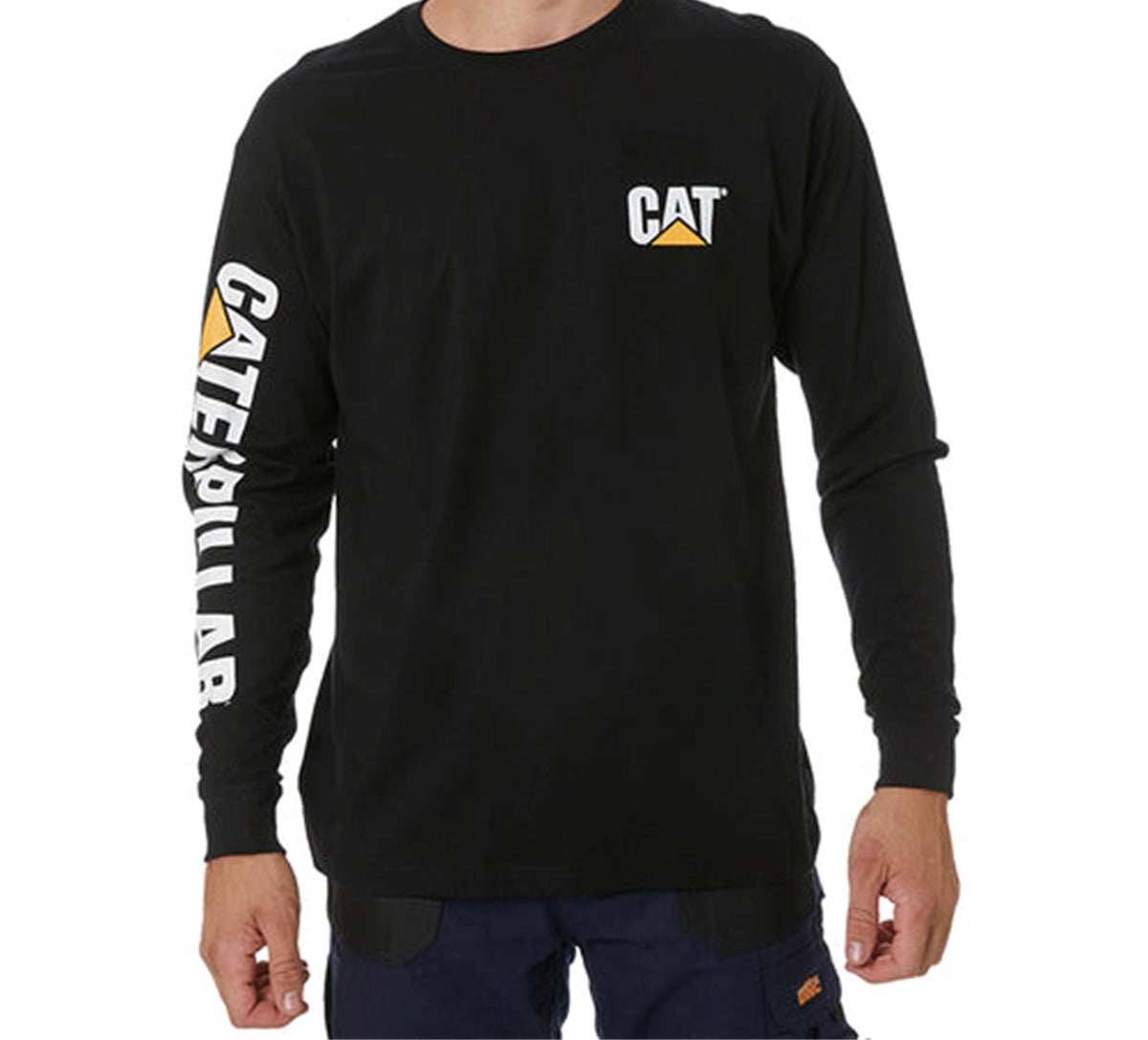 CAT Trademark L/S Banner Tee - 1510034